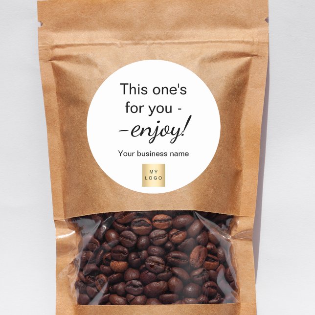 Umhüllung des Firmenlogos für den Einkauf Runder Aufkleber (Von Creator hochgeladen)