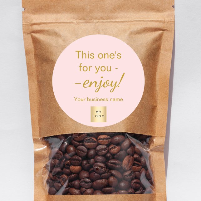 Umhüllung des goldfarbenen Firmenlogos Runder Aufkleber (Von Creator hochgeladen)