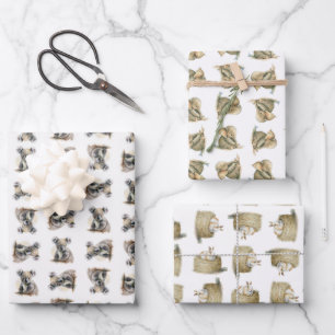 Umhüllung - Kleintiere Geschenkpapier Set