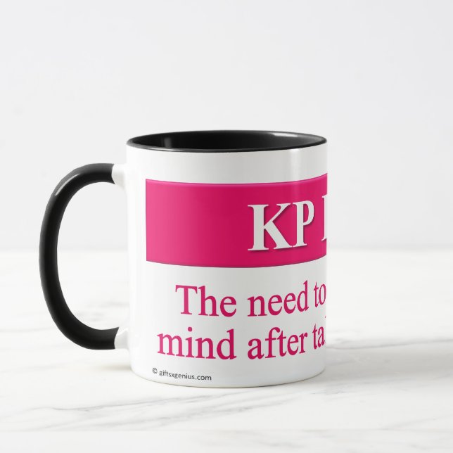 Umhüllungs-Küchen-Aufgabe Tasse (Links)