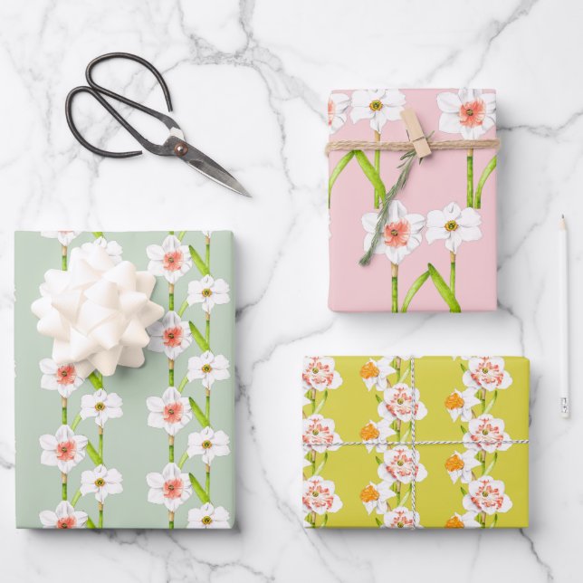 Umhüllungspapier auf einem Set (B) Geschenkpapier Set (Vorderseite)