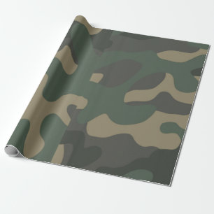 Umhüllungspapier der grünen Camouflage, Geschenke, Geschenkpapier