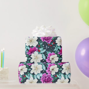 Umhüllungspapier für Blume in weiblichem Rosa und  Geschenkpapier