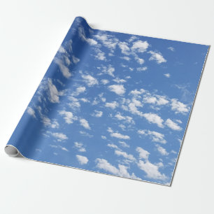 Umhüllungspapier für den blauen Himmel und die w Geschenkpapier