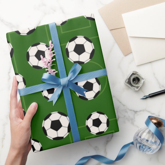 Umhüllungspapier für Fußball und Party Geschenkpapier (Schenken)