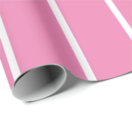 Umhüllungspapier - rosa mit weißen Streifen Geschenkpapier