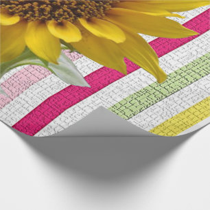 Umhüllungspapier Sonnenblumen Geschenkpapier