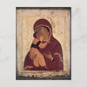 Umilenie Jungfrau Wladimir, Moskauer Schule Postkarte