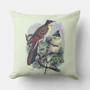 Umkehrbare Vintage-Vögel Natur-Wildlife Kissen