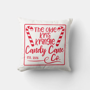 Umkehrbarer Candy Cane Co Weihnachten Kissen