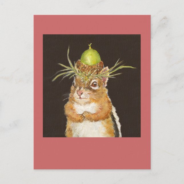 Umkehrchipmunk-Postkarte Postkarte (Vorderseite)