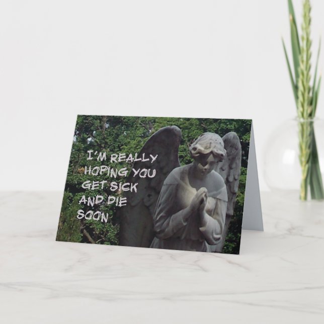 Umkehrte Kondolenzkarte 2 Karte (Vorderseite)