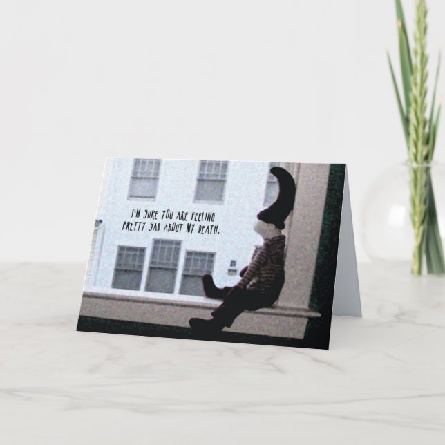 Umkehrte Kondolenzkarte 3 Karte (Vorderseite)