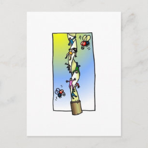 Umkehrte Situation Postkarte