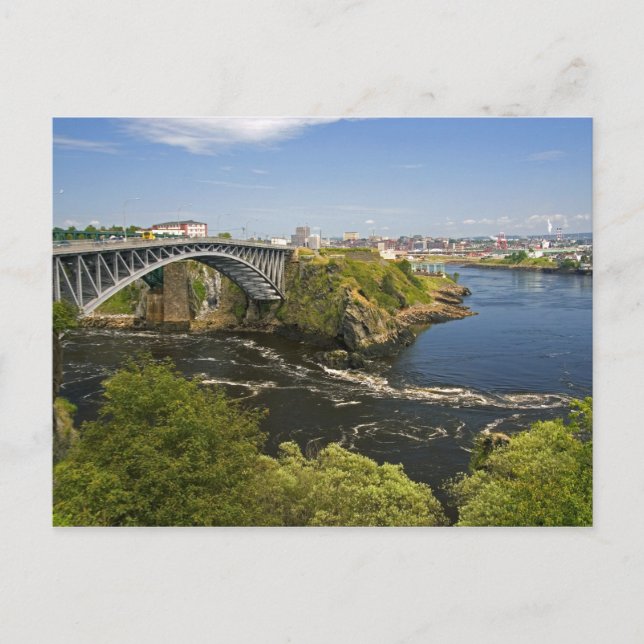 Umkehrung fällt auf den St. John River bei St. 2 Postkarte (Vorderseite)