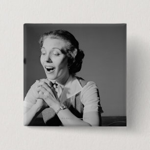 Umklammerte Hände Button