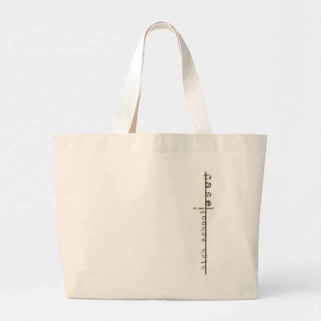 umkleiden Sie HS 20 Jahr-Wiedersehen - Jumbo Stoffbeutel (Vorne)