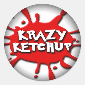 Umklingeln in schwarze runde Sticker