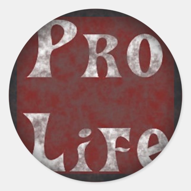 Umklingeln in schwarze runde Sticker (Vorderseite)