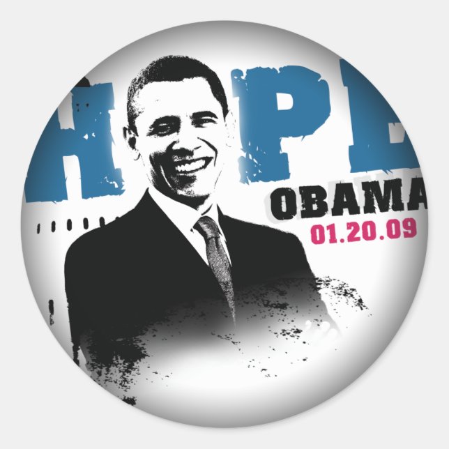 Umklingeln in schwarze runde Sticker (Vorderseite)