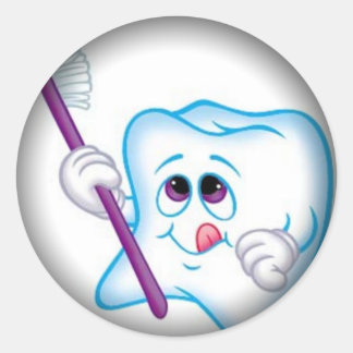 Umklingeln in schwarze runde Sticker