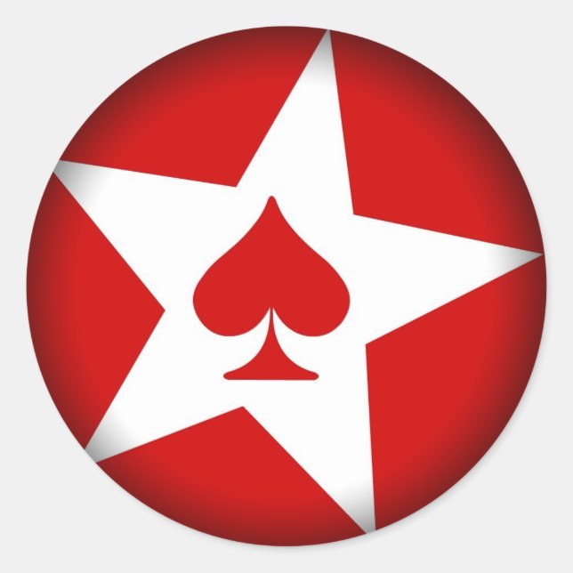 Umklingeln in schwarze runde Sticker (Vorderseite)