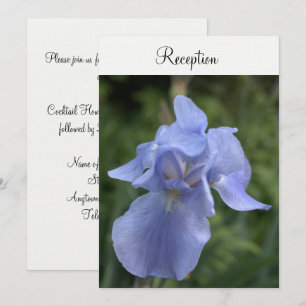 Umkränzte Schwertlilie Florale Hochzeitsempfangsf Einladung