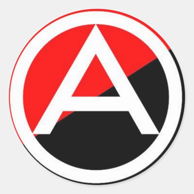 Umkreis-a-2-Aufkleber Runder Aufkleber (Vorderseite)