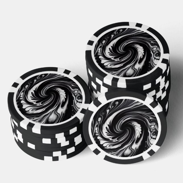 Umlaufender Wirbel  Pokerchips (Stapel)