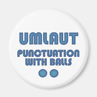 Umlaut Balls (blau) Magnet