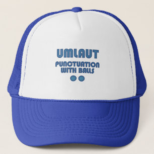 Umlaut Balls (blau) Truckerkappe