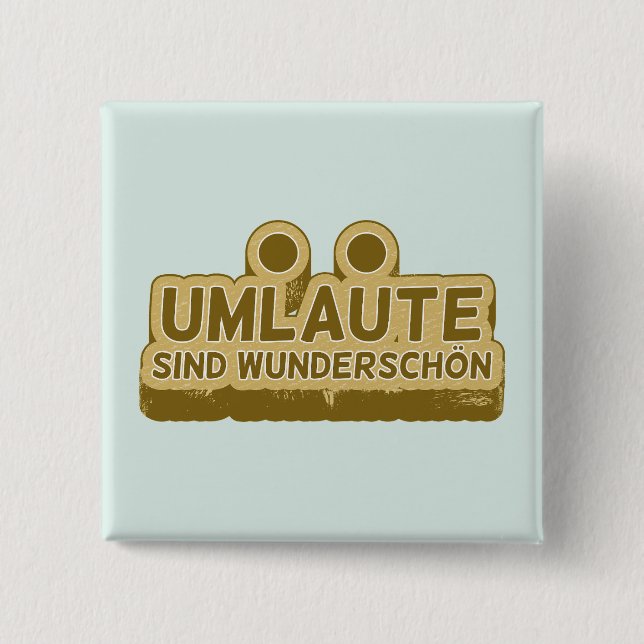 UMLAUT Deutschlehrer oder Schüler Button (Vorderseite)