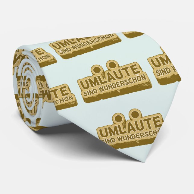 Umlaute sind wunderschön schön Geman Language UMLA Krawatte (Gerollt)