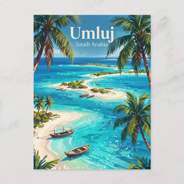 Umluj Saudi-Arabien Postkarte (Vorderseite)