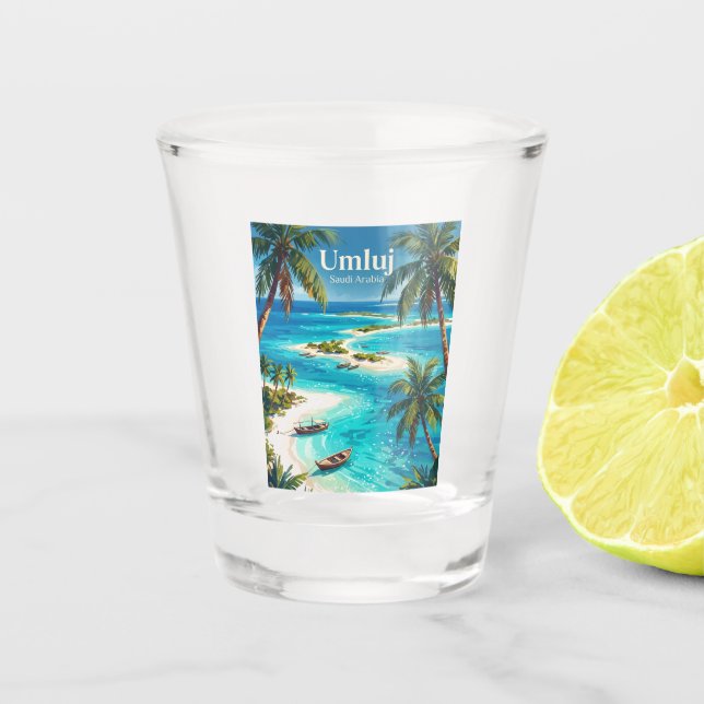 Umluj Saudi-Arabien Schnapsglas (Vorderseite)