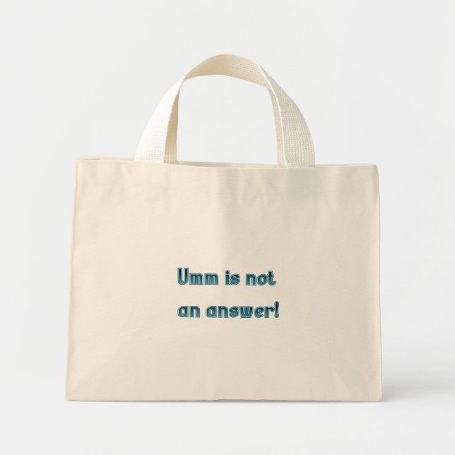Umm ist keine Antwort auf Tasche (Vorne)