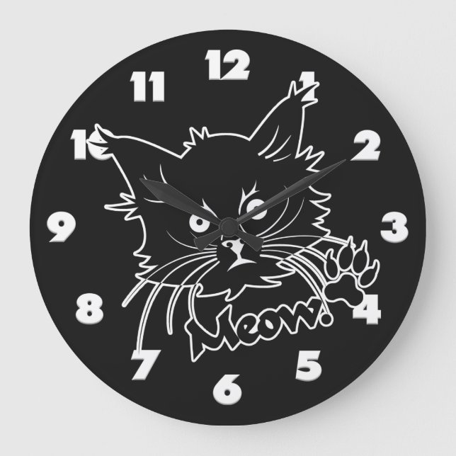 Ummantelte Wand-Uhr Große Wanduhr (Vorderseite)