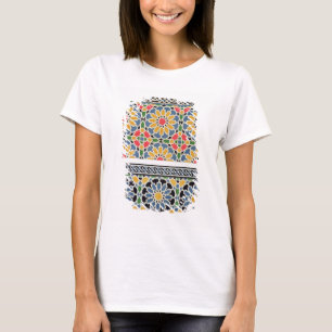 Ummauern Sie Fliesen vom Mihrab der Moschee von T-Shirt