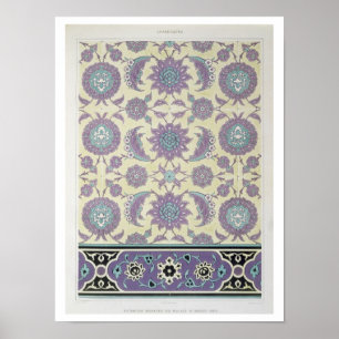 Ummauern Sie Fliesen vom Palast von Ismayl-Bey, Poster