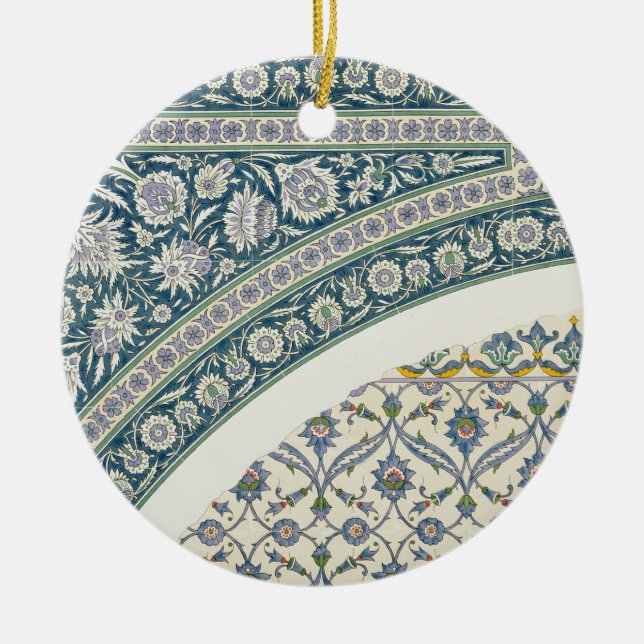 Ummauern Sie Fliesen von Sibyl D'Abd-EL-Rahman Keramik Ornament (Vorne)