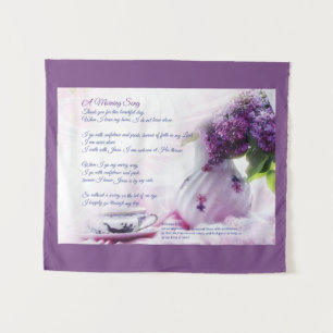 Ummauern Sie Plakette, Gedicht, Wandbehang, die Wandteppich