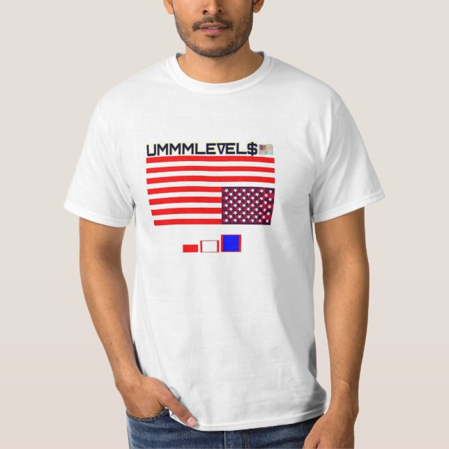 Ummm u$a Flagge T-Shirt (Vorderseite)