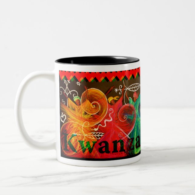 Umoja! - Kwanzaa Zweifarbige Tasse (Links)