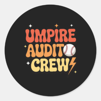 Umpire Audit Crew _1  Runder Aufkleber