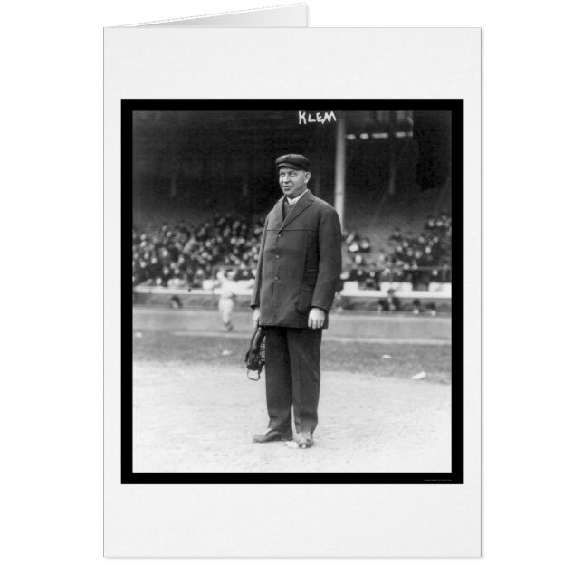 Umpire Bill Klem Baseball 1914 (Vorne)