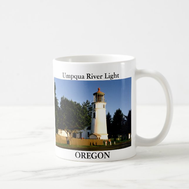 Umpqua Fluss-Licht, Oregon-Tasse Tasse (Rechts)