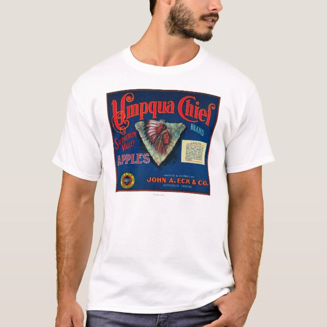 Umpqua HauptApple Kiste LabelSutherlin ODER T-Shirt (Vorderseite)