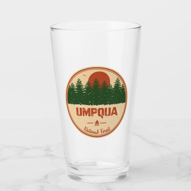 Umpqua-Nationalwald Glas (Vorderseite)