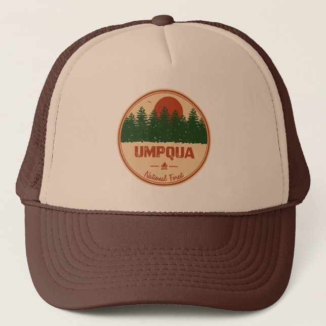 Umpqua-Nationalwald Truckerkappe (Vorderseite)