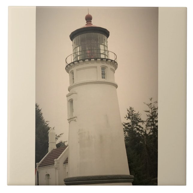 Umpqua River Lighthouse Fliese (Vorderseite)
